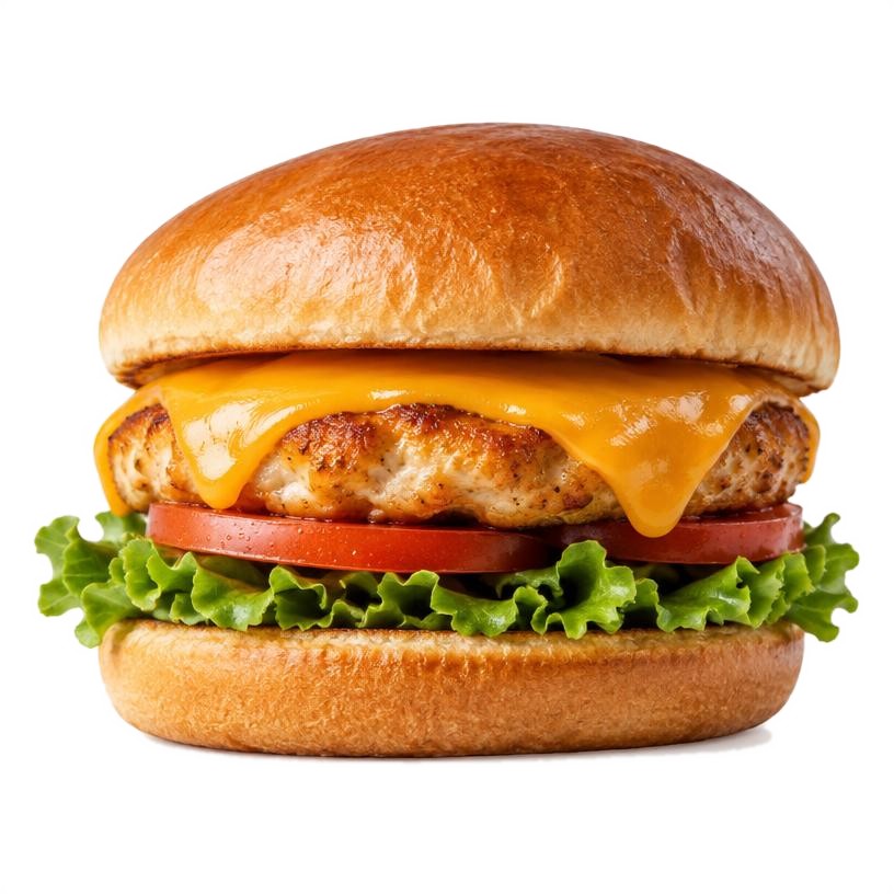 Chicken Petty Cheese Burger